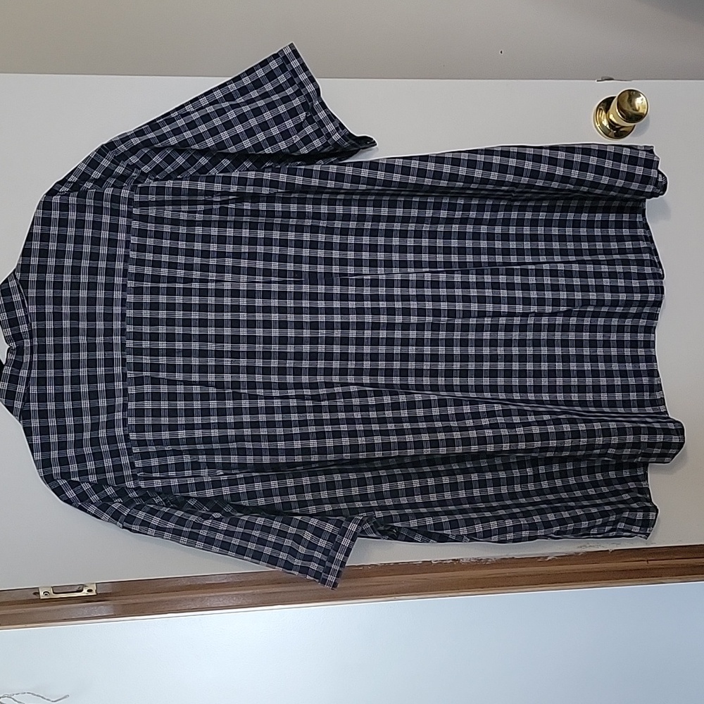 The Foundry Supply Co. Navy Plaid Button Down Shirt,NEW , SIZE 4 XLT - Picture 3 of 5